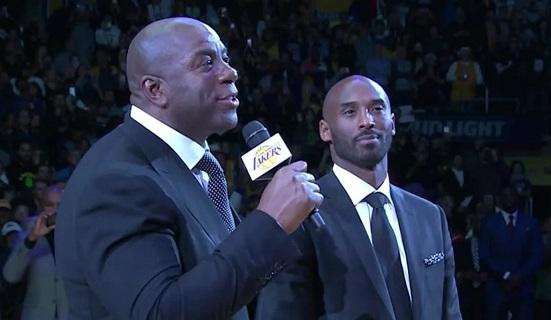 Magic Johnson: "Mi si spezza il cuore che Kobe non dica una grande parola su HoF"