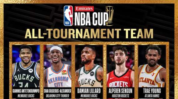 NBA, Giannis Antetokounmpo guida l'All-Tournament Team della seconda NBA Cup