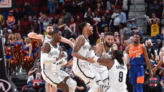 NBA - Dopo 3 overtimes, la vittoria di Brooklyn a Cleveland