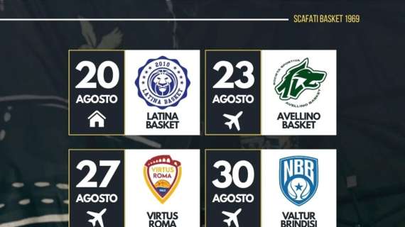 Scafati Basket, ecco le amichevoli pre-season: il calendario completo