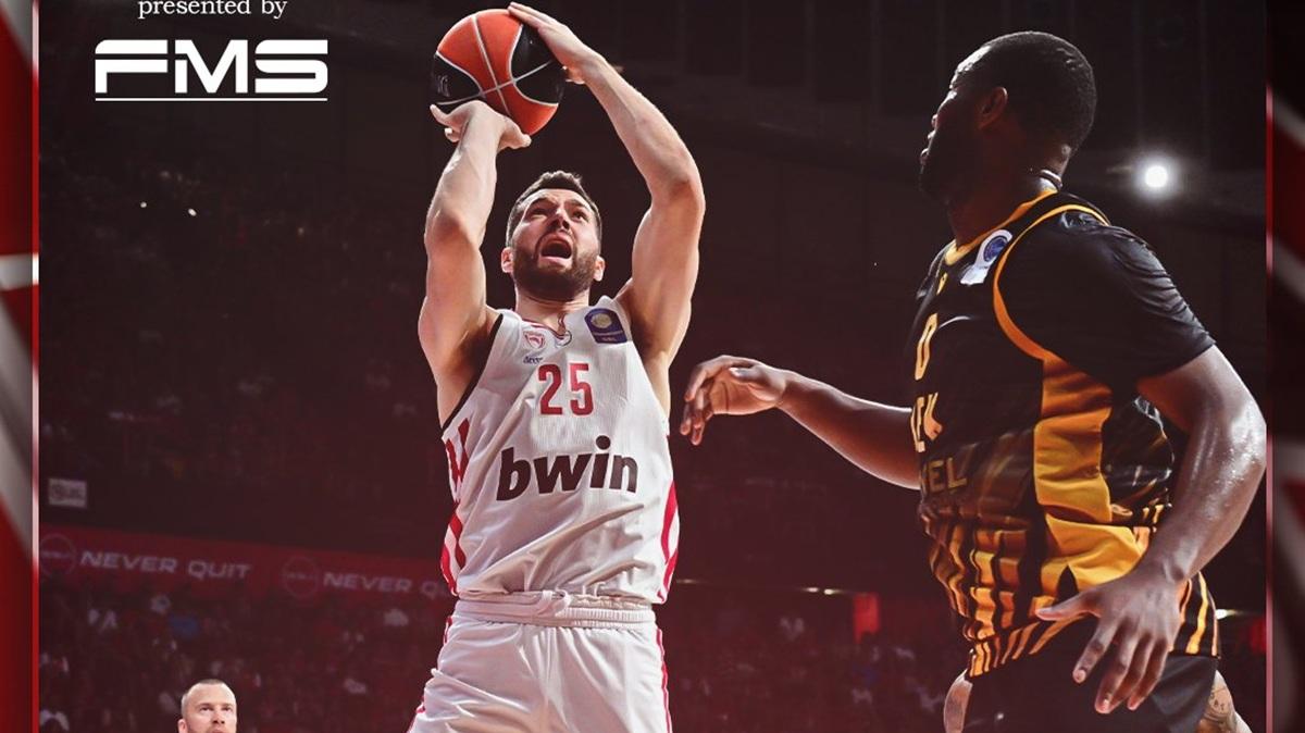 Olympiacos a un passo dalla finale: AEK battuto 94-77 dopo la festa per il titolo di Eurolega