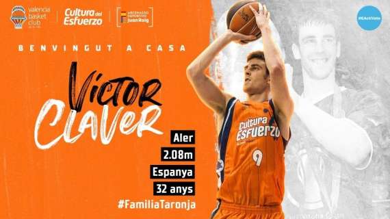 UFFICIALE EC - Il ritorno di Victor Claver al Valencia Basket