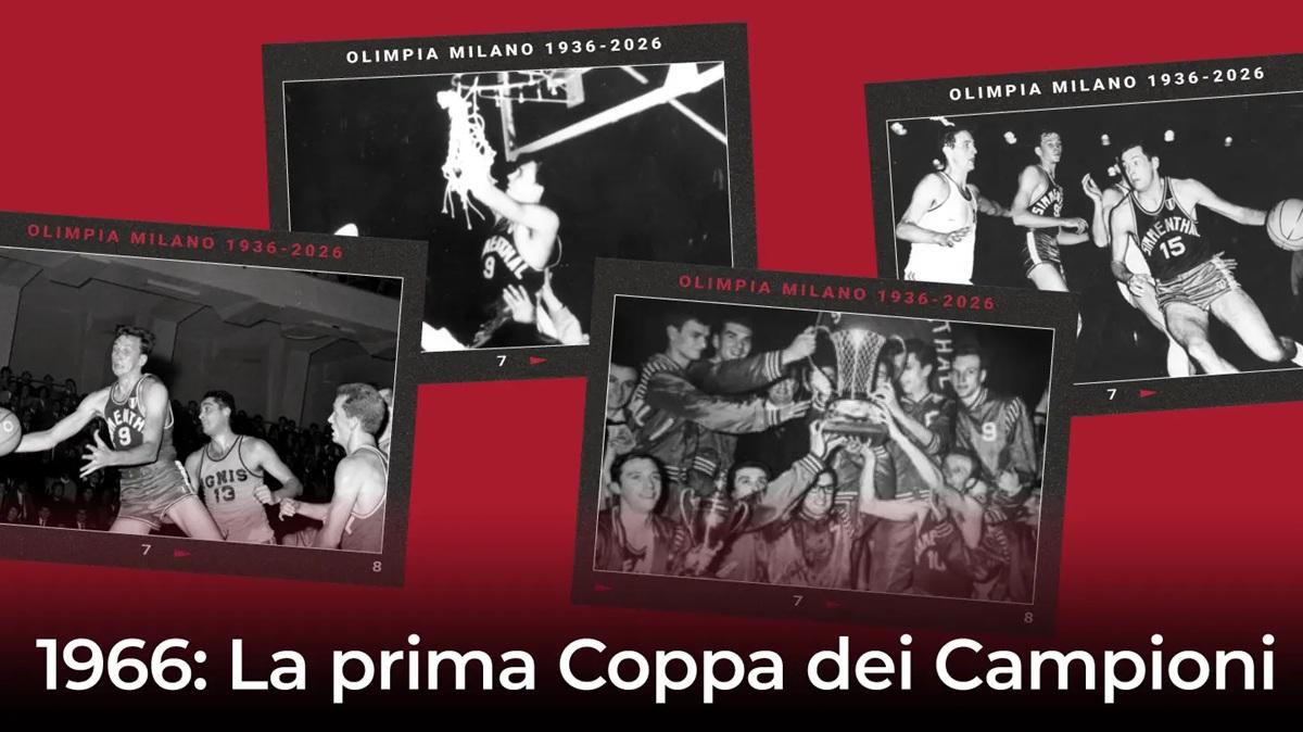 Olimpia Milano, 1° Aprile 1966: la conquista della Coppa dei Campioni
