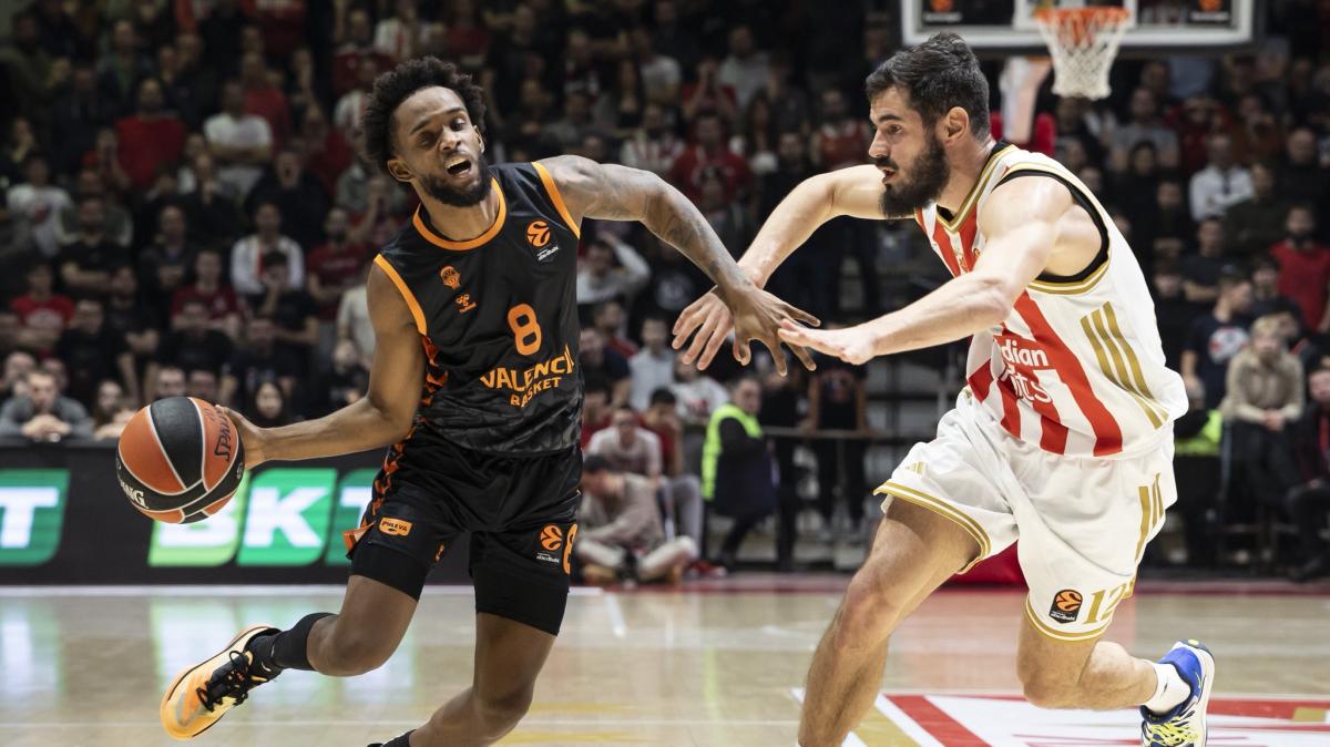 Valencia travolgente a Belgrado, Stella Rossa sommersa
