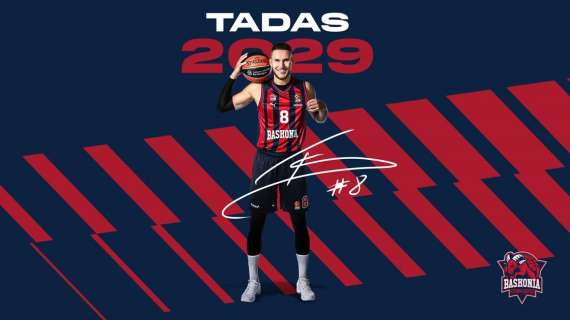 UFFICIALE EL - Il Baskonia rinnova il capitano Tadas Sedekerskis: accordo di 5 stagioni