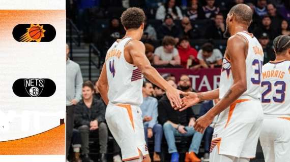 NBA - Booker rende facile ai Suns il passaggio a Brooklyn