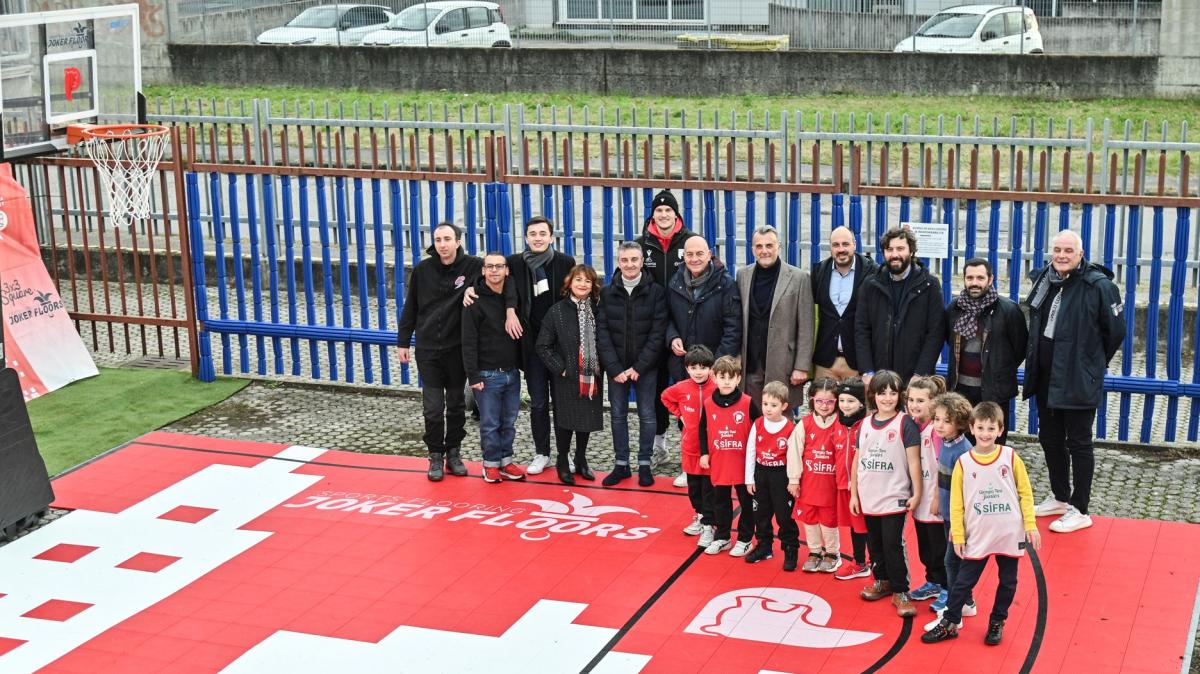 Estra Pistoia: è stato inaugurato il nuovo Playground all'esterno della Lumosquare
