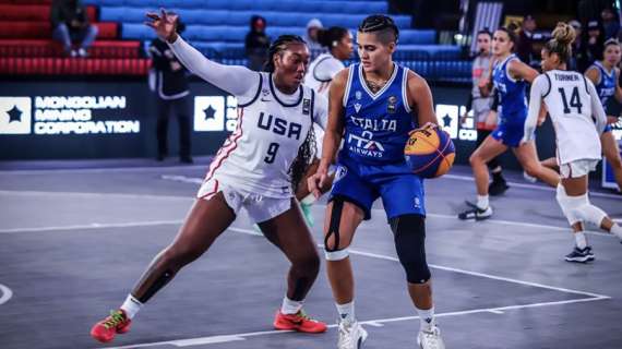 FIBA World Cup 3x3 U23 - Ulanbaatar, Azzurre ko con Spagna e Stati Uniti