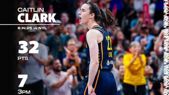 WNBA - Caitlin Clark torna da un infortunio e mette fine alla striscia delle Liberty