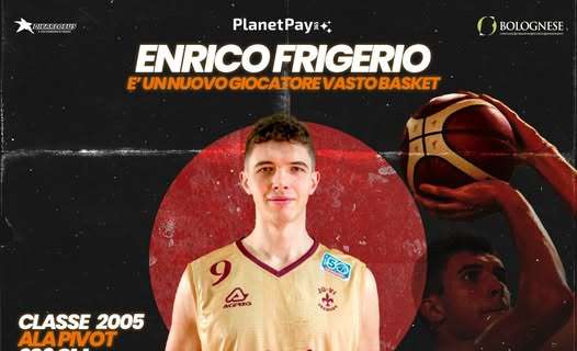 Serie B - L'ala/pivot Enrico Frigerio rinforza il Vasto Basket