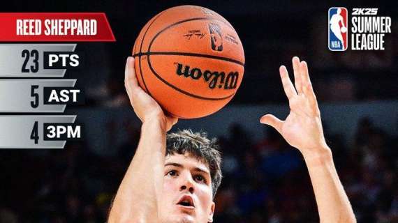 LV Summer League: Reed Sheppard brilla per i Rockets sui piccoli Lakers di Bronny