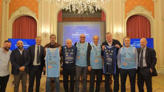 LBA - Napoli Basket, presentate le nuove maglie ufficiali Supercoppa