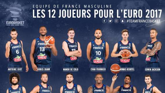 EuroBasket 2017 - Ultimo taglio, definito il roster della Francia