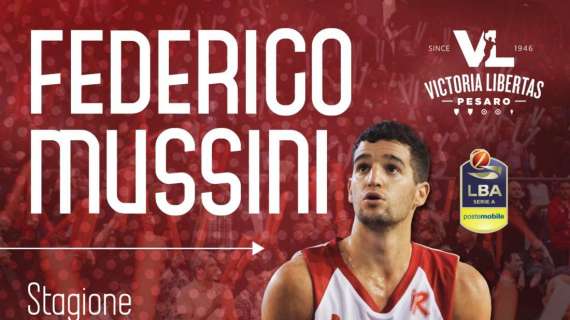 UFFICIALE A - Pesaro, ufficiale la firma di Mussini