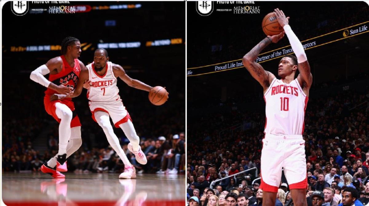 I Rockets dominano i Raptors con fisicità e transizione, Kevin Durant chiude il match