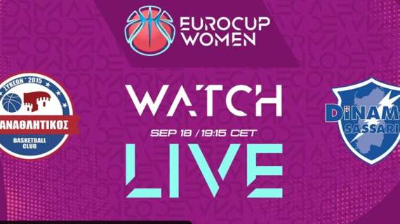 LIVE ECW QR - Panathlitikos Sykeon v BDS Dinamo Sassari diretta streaming