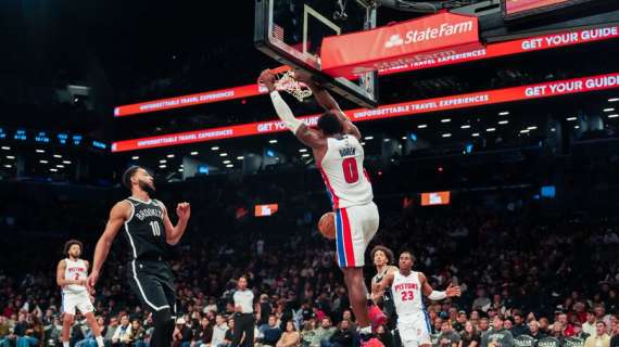 NBA - Fontecchio e i Pistons a Brookyn in metropolitana, trovano anche la vittoria sui Nets