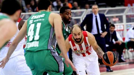 EuroLeague - L'Olympiacos si consolida e rimanda indietro il Darussafaka