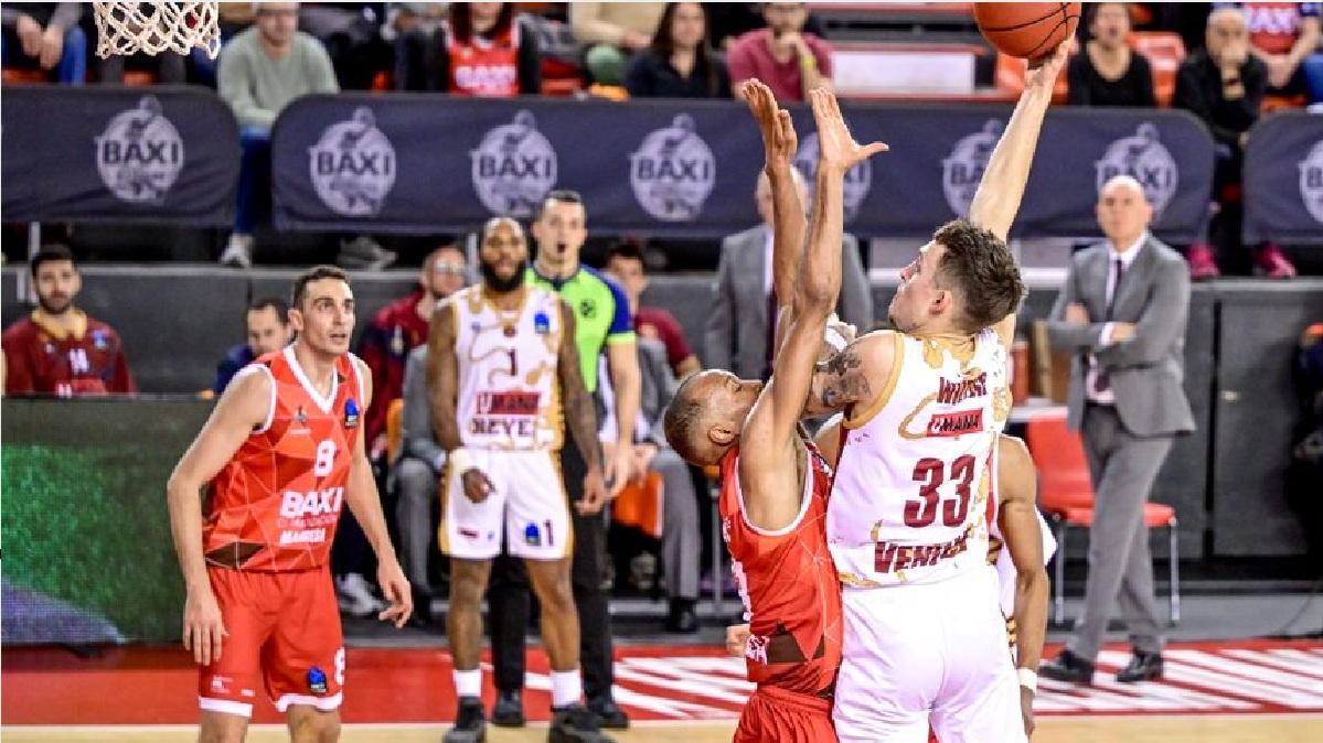 Il BAXI Manresa si arrende alla Reyer Venezia nell'ultimo quarto