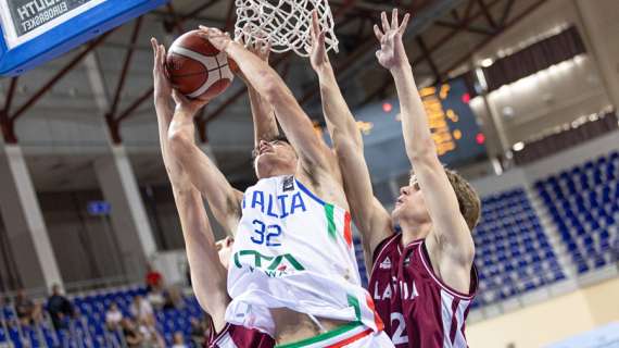 Eurobasket Under 16M - L'Italia sconfitta da una coriacea Lettonia