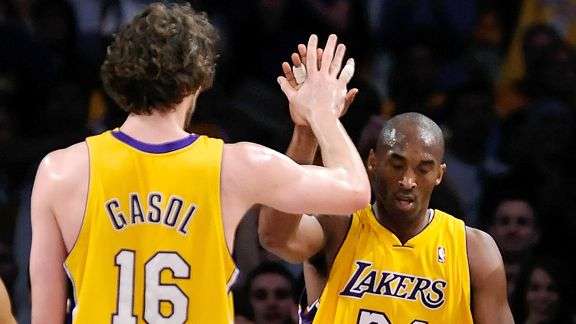 Gasol e Bryant