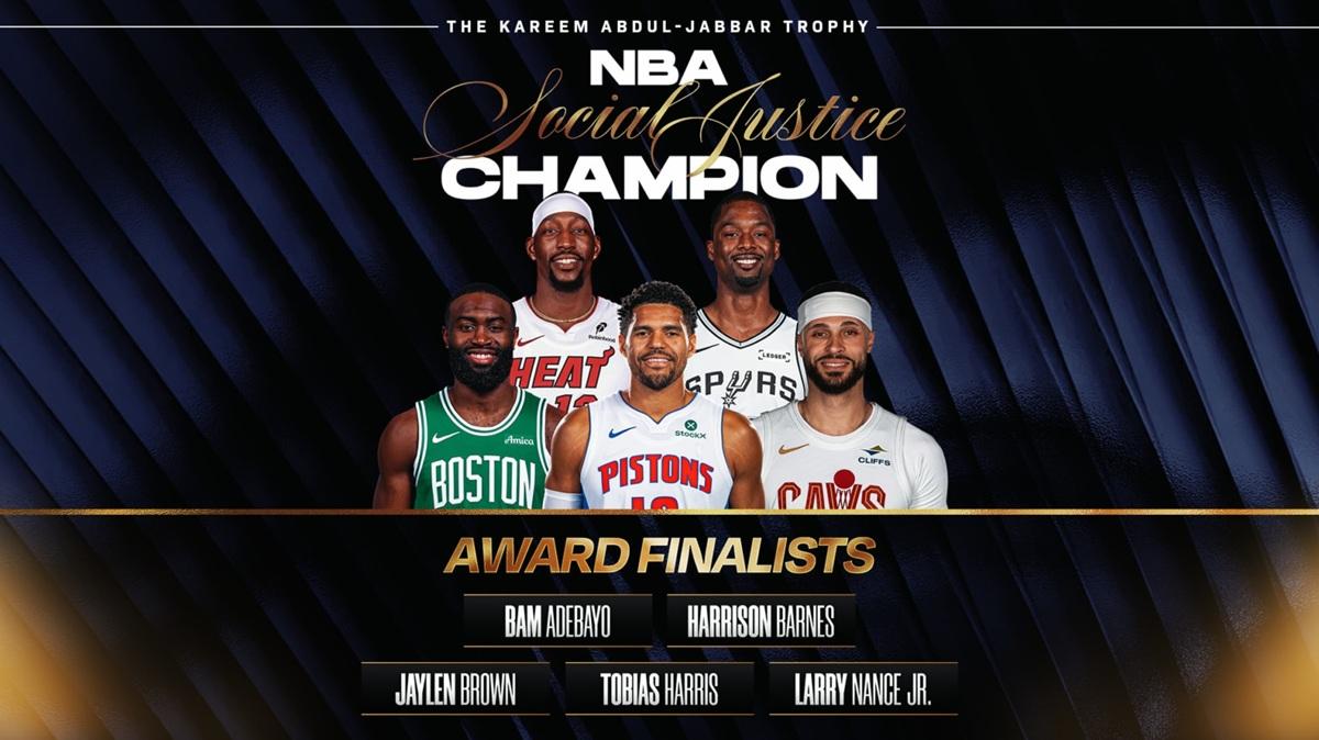 Annunciati i finalisti per il premio NBA Social Justice Champion 2025-26