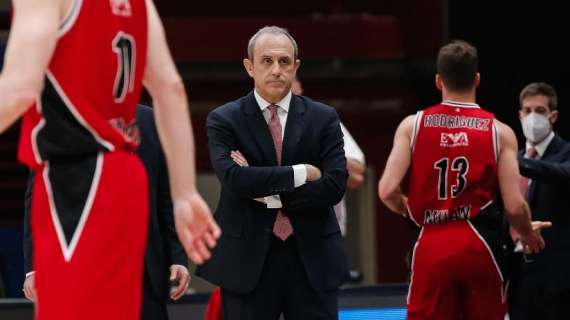 EuroLeague - Olimpia, Messina "Non puoi aspettarti la vittoria prendendo 100 punti"