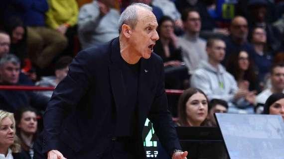 Olimpia, Messina: «Trenta minuti bene, ma facciamo cose da squadra cadetti in alcuni momenti»