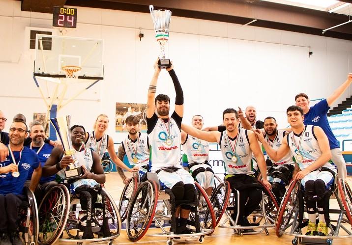 Basket in carrozzina: la Deco Amicacci ha vinto la Coppa Italia