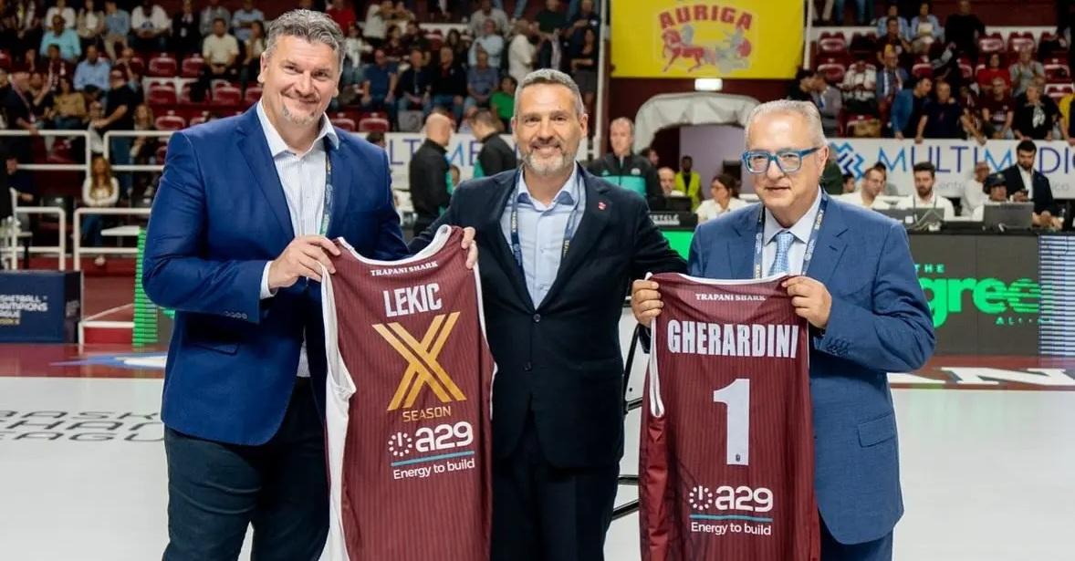 Il Presidente LBA Maurizio Gherardini omaggiato a Trapani per la gara di BCL