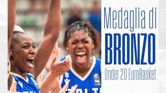 Altra medaglia! L'Italbasket U20 F vince il bronzo agli Europei!