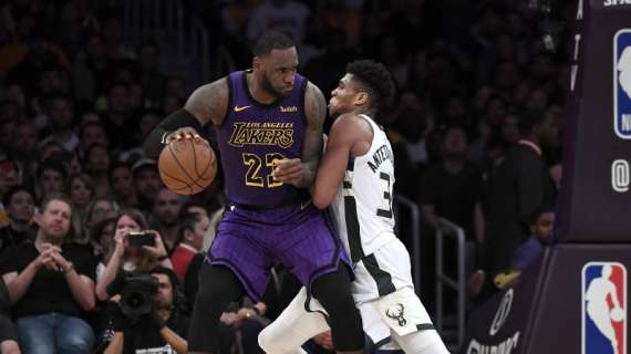 NBA - Bucks vs Lakers: due bglietti 7.000 dollari per non vedere Giannis e LeBron