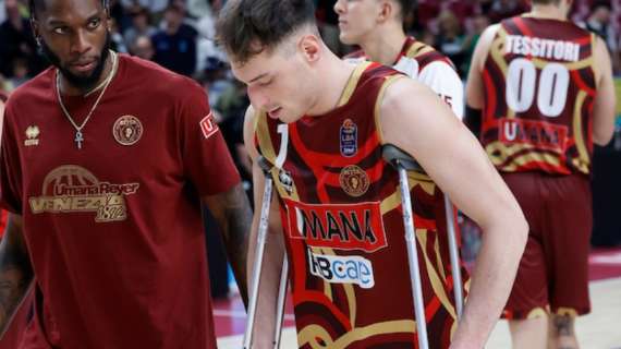 LBA - Reyer Venezia, lesione alla caviglia destra per Davide Casarin