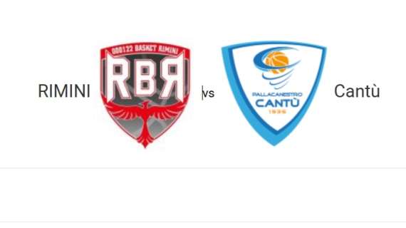 LIVE A2 - Finale promozione in serie A: Rivierabanca Rimini vs Acqua San Bernardo Cantù