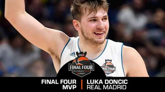 EuroLeague - Luka Doncic del Real Madrid è l'MVP della Final Four 2018 