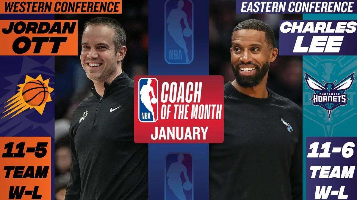 Ott (Suns) e Lee (Hornets) nominati Allenatori NBA del mese di gennaio