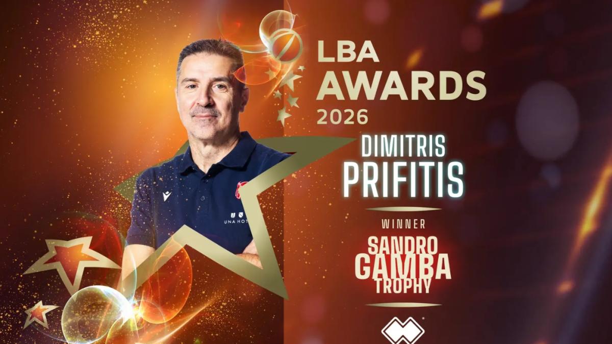 Dimitris Priftis vince il Sandro Gamba Trophy - Coach of the Year