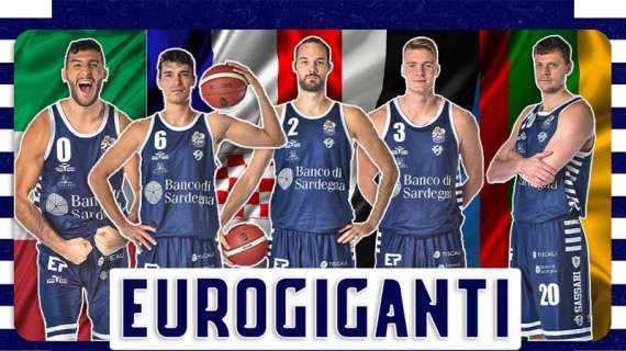 Dinamo Sassari - Cinque giocatori impegnati con le rispettive nazionali per la finestra FIBA