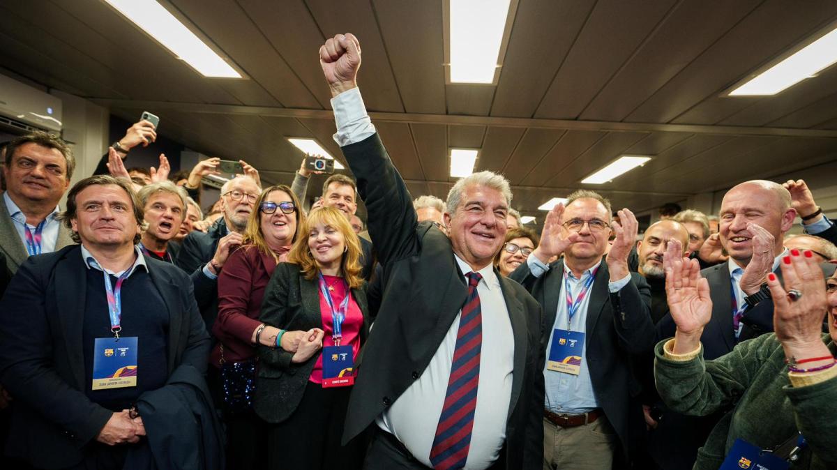 Joan Laporta rieletto presidente del Barcelona per la quarta volta