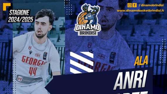 Serie B - Un georgiano per la Dinamo Brindisi: arriva Anri Beltadze