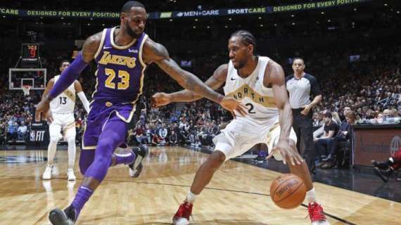 NBA - L'opening night 2019-20 vedrà subito Lakers-Clippers e Raptors-Pelicans