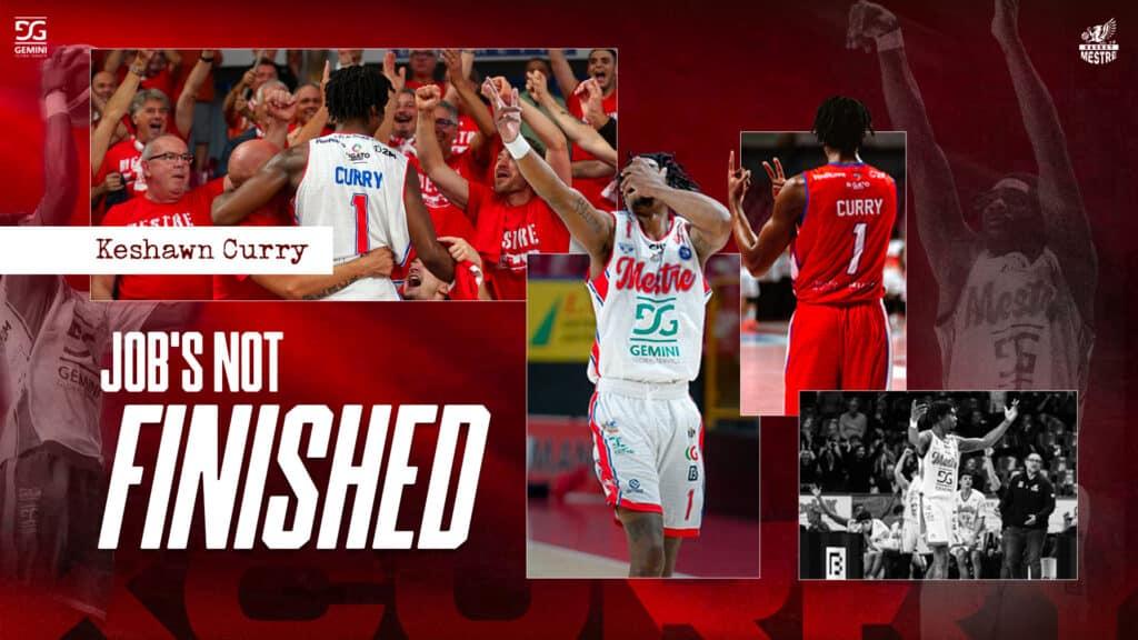 KeShow is back: KeShawn Curry prosegue con Basket Mestre