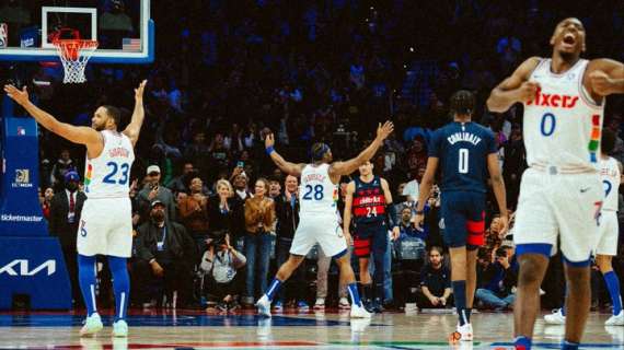 NBA - Guerschon Yabusele (21 punti) salva i Sixers contro i Wizards