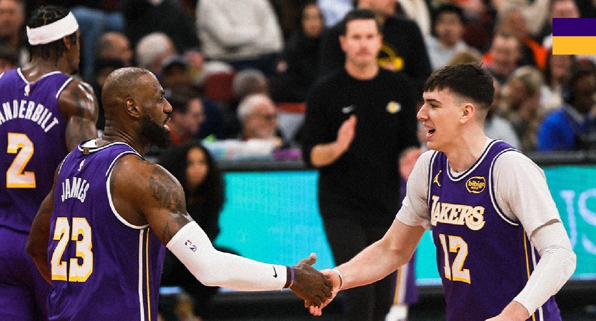 Lakers, show di Luka Doncic e LeBron: Bulls travolti a Chicago
