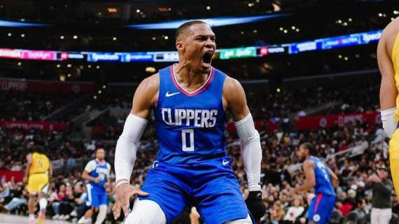 NBA - Il rientro di Russell Westbrook non ha svegliato i "morbidi" Clippers