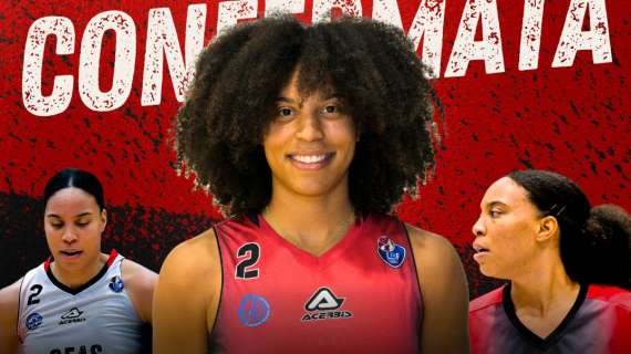 UFFICIALE A1 F - Il Geas Basket conferma sotto canestro Tinara Moore