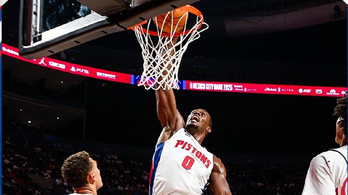 Jalen Duren da record, i Pistons battono i Mavericks a Città del Messico