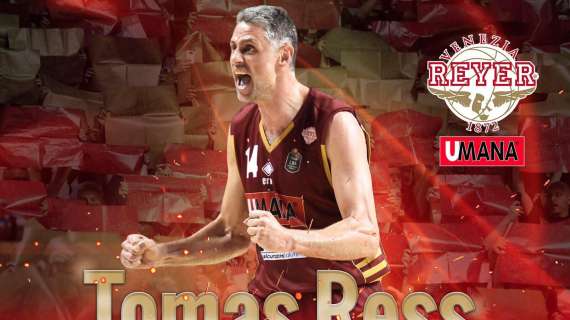 UFFICIALE A - Tomas Ress ancora capitano della Reyer Venezia