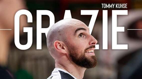 UFFICIALE LBA - Derthona Basket saluta e ringrazia Tommy Kuhse