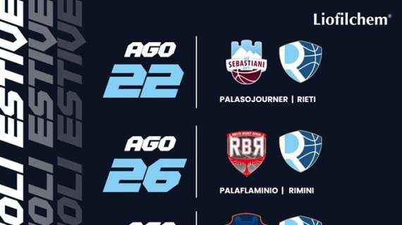 A2 - Pallacanestro Roseto, ecco il calendario della pre-season